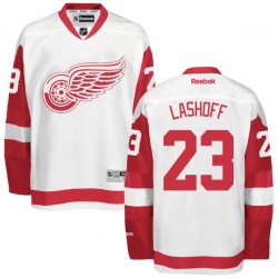Brian Lashoff Detroit Red Wings Reebok Authentic Away Jersey (White)