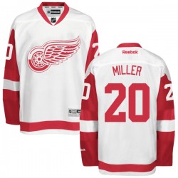 Drew Miller Detroit Red Wings Reebok Authentic Away Jersey (White)