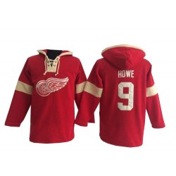 Gordie Howe Detroit Red Wings Premier Old Time Hockey Pullover Hoodie Jersey (Red)