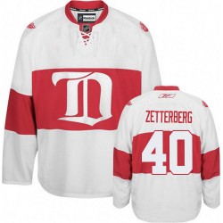 Henrik Zetterberg Detroit Red Wings Reebok Youth Authentic Third Winter Classic Jersey (White)
