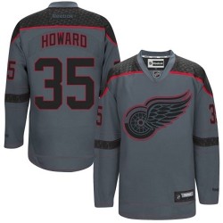 Jimmy Howard Detroit Red Wings Reebok Authentic Charcoal Cross Check Fashion Jersey ()