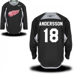 Joakim Andersson Detroit Red Wings Reebok Premier Practice Alternate Jersey (Black)