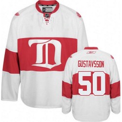 Jonas Gustavsson Detroit Red Wings Reebok Authentic Third Winter Classic Jersey (White)
