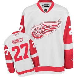 Kyle Quincey Detroit Red Wings Reebok Authentic Away Jersey (White)