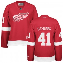Luke Glendening Detroit Red Wings Reebok Women's Authentic Home Jersey (Red)