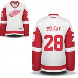 Marek Zidlicky Detroit Red Wings Reebok Women's Authentic Away Jersey (White)