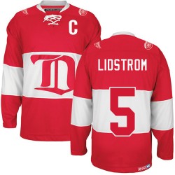 Detroit Red Wings Nicklas Lidstrom Men's Premium T-Shirt - Tri Gray - Detroit | 500 Level