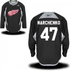 Alexey Marchenko Detroit Red Wings Reebok Authentic Practice Alternate Jersey (Black)
