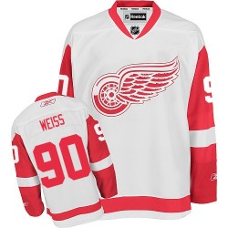 Stephen Weiss Detroit Red Wings Reebok Authentic Away Jersey (White)