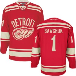 Terry Sawchuk Detroit Red Wings Reebok Premier 2014 Winter Classic Jersey (Red)