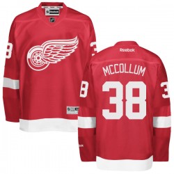 Tom Mccollum Detroit Red Wings Reebok Authentic Home Jersey (Red)