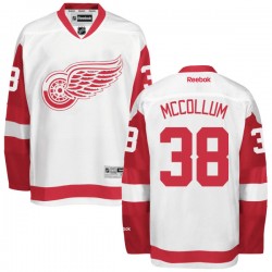 Tom Mccollum Detroit Red Wings Reebok Authentic Away Jersey (White)