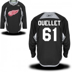 Xavier Ouellet Detroit Red Wings Reebok Authentic Practice Alternate Jersey (Black)