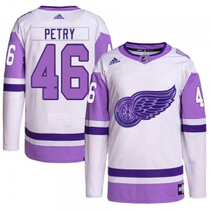 Jeff Petry Detroit Red Wings Adidas Youth Authentic Hockey Fights Cancer Primegreen Jersey (White/Purple)