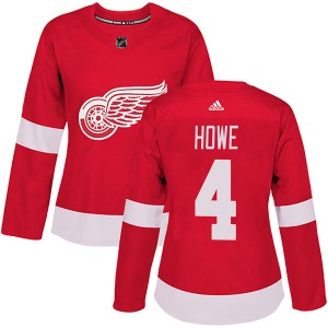 Mark Howe Detroit Red Wings Adidas Women's Authentic Home Jersey (Red)