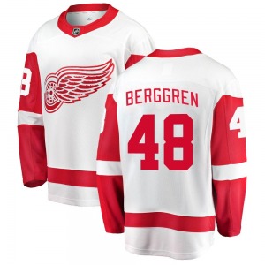 Jonatan Berggren Detroit Red Wings Fanatics Branded Breakaway Away Jersey (White)