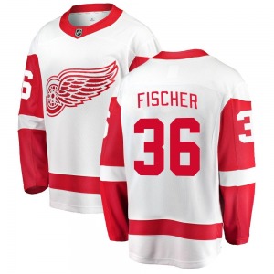 Christian Fischer Detroit Red Wings Fanatics Branded Breakaway Away Jersey (White)