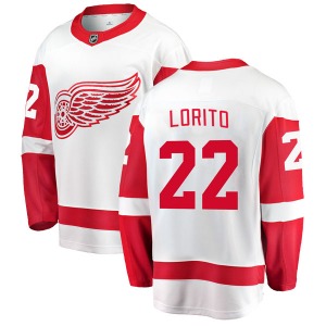 Matthew Lorito Detroit Red Wings Fanatics Branded Breakaway Away Jersey (White)