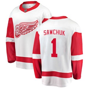 Terry Sawchuk Detroit Red Wings Fanatics Branded Breakaway Away Jersey (White)