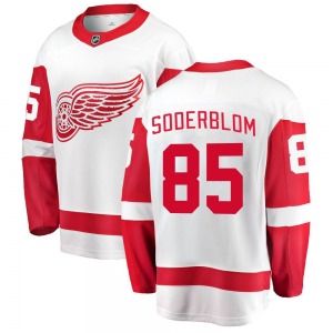 Elmer Soderblom Detroit Red Wings Fanatics Branded Breakaway Away Jersey (White)