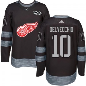 Alex Delvecchio Detroit Red Wings Authentic 1917-2017 100th Anniversary Jersey (Black)