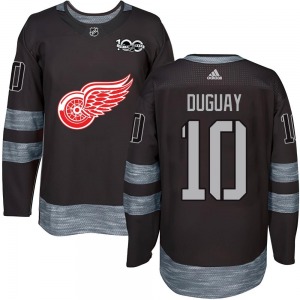 Ron Duguay Detroit Red Wings Authentic 1917-2017 100th Anniversary Jersey (Black)