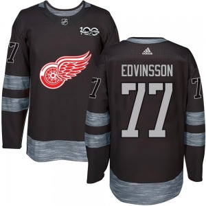 Simon Edvinsson Detroit Red Wings Authentic 1917-2017 100th Anniversary Jersey (Black)