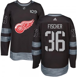 Christian Fischer Detroit Red Wings Authentic 1917-2017 100th Anniversary Jersey (Black)
