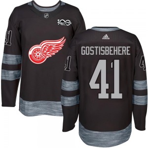 Shayne Gostisbehere Detroit Red Wings Authentic 1917-2017 100th Anniversary Jersey (Black)