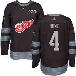 Mark Howe Detroit Red Wings Authentic 1917-2017 100th Anniversary Jersey (Black)