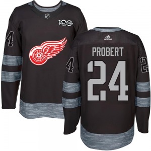 Bob Probert Detroit Red Wings Authentic 1917-2017 100th Anniversary Jersey (Black)