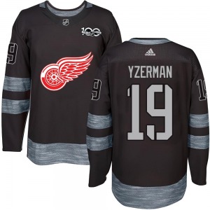 Steve Yzerman Detroit Red Wings Authentic 1917-2017 100th Anniversary Jersey (Black)