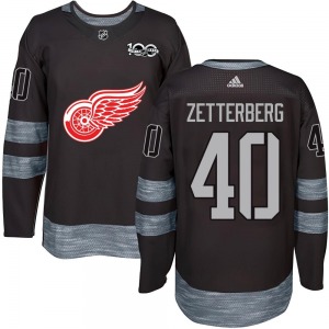Henrik Zetterberg Detroit Red Wings Authentic 1917-2017 100th Anniversary Jersey (Black)