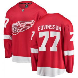 Simon Edvinsson Detroit Red Wings Fanatics Branded Breakaway Home Jersey (Red)