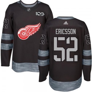 Jonathan Ericsson Detroit Red Wings Youth Authentic 1917-2017 100th Anniversary Jersey (Black)