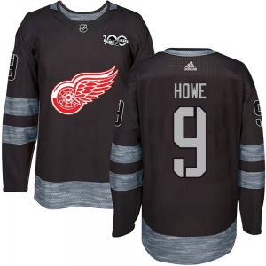 Gordie Howe Detroit Red Wings Youth Authentic 1917-2017 100th Anniversary Jersey (Black)