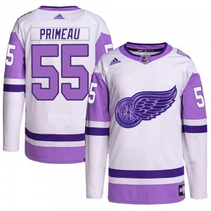 Keith Primeau Detroit Red Wings Adidas Authentic Hockey Fights Cancer Primegreen Jersey (White/Purple)