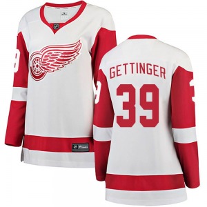 Tim Gettinger Detroit Red Wings Fanatics Branded Women's Breakaway Away Jersey (White)