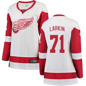 Dylan Larkin Detroit Red Wings Fanatics Branded Women's Breakaway Away Jersey (White)