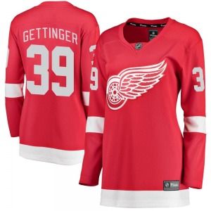 Tim Gettinger Detroit Red Wings Fanatics Branded Women's Breakaway Home Jersey (Red)