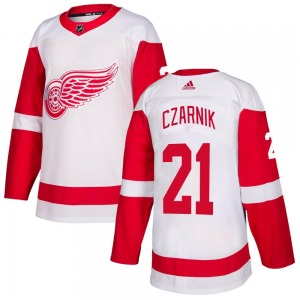 Austin Czarnik Detroit Red Wings Adidas Youth Authentic Jersey (White)
