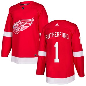 Jim Rutherford Detroit Red Wings Adidas Youth Authentic Home Jersey (Red)