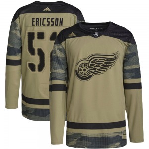 Jonathan Ericsson Detroit Red Wings Adidas Authentic Military Appreciation Practice Jersey (Camo)