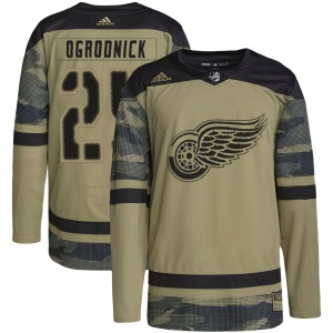 John Ogrodnick Detroit Red Wings Adidas Authentic Military Appreciation Practice Jersey (Camo)