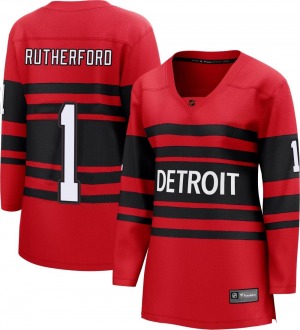 Jim Rutherford Detroit Red Wings Fanatics Branded Women's Breakaway Special Edition 2.0 Jersey (Red)