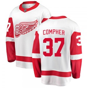 J.T. Compher Detroit Red Wings Fanatics Branded Youth Breakaway Away Jersey (White)