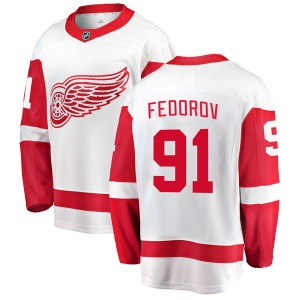 Sergei Fedorov Detroit Red Wings Fanatics Branded Youth Breakaway Away Jersey (White)