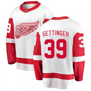 Tim Gettinger Detroit Red Wings Fanatics Branded Youth Breakaway Away Jersey (White)