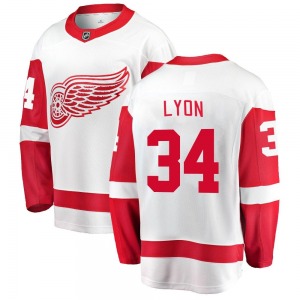 Alex Lyon Detroit Red Wings Fanatics Branded Youth Breakaway Away Jersey (White)