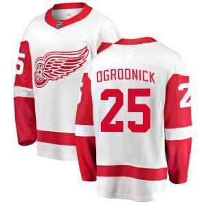 John Ogrodnick Detroit Red Wings Fanatics Branded Youth Breakaway Away Jersey (White)